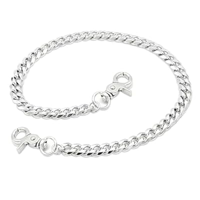 Luxvara Cadena para Pantalón 50cm, Cadena para Cartera Monedero Heavy Duty de Metal, Cadenas para Llaves con Mosquetón, Accesorio Gótico Punk Hip Hop Hombre Mujer Biker | Ya disponible en tu tienda friki favorita! En mundofriki.es!