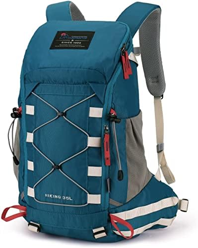 MOUNTAINTOP 35L Unisex Hiking Backpacks Lightweight Trekking Rucksack with Rain Cover Light Daypacks for Travel Camping Climbing Mountaineer Outdoor Sport