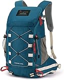 MOUNTAINTOP 35L Wanderrucksack Herren Damen Reiserucksack Trekkingrucksack Leicht Outdoor Camping Rucksäcke Tagesrucksack mit Regenschutz (01 Kobaltblau-35L)