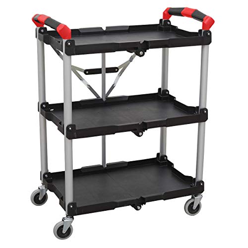 Chariot d'atelier pliable 3 niveaux Sealey CX314 ergonomique