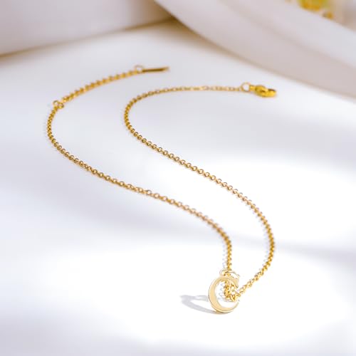 Image of Rubans Demi Fine Stainless Steel Alphabet Pendant CZ Gift for Women & Girls