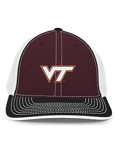 Pacific Headwear NCAA Virginia Tech Trucker PacFlex Cap, Large/X-Large Multi