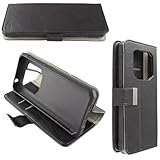 caseroxx Bookstyle Handytasche für Oukitel K15 Plus in schwarz – Klapphülle mit Kreditkartenfächern, Magnetverschluss, Standfunktion und R&umschutz für Bildschirm & Gehäuse
