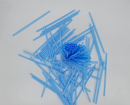 Wow Plastic Disposable Plastic Drinking Straws - 250 Count (Baby Blue) #TOP2