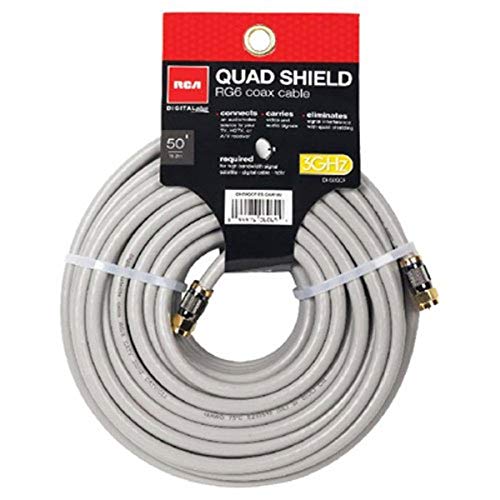 Câble coaxial RCA contre interférences avec quadruple blindage