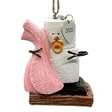 S’Mores Baby Girl First Christmas Ornament 2025 – Marshmallow Blanket Ornament Keepsake for Newborn, Granddaughter, Blanket 2025