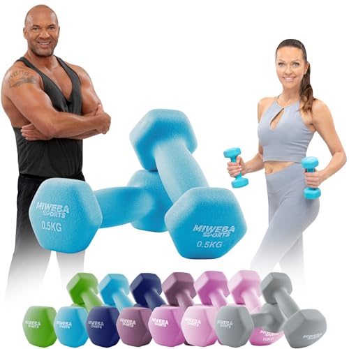 Miweba Sports Neopren Hantelset NKH100 | 𝐏𝐫𝐨𝐟𝐢 Hantel -...
