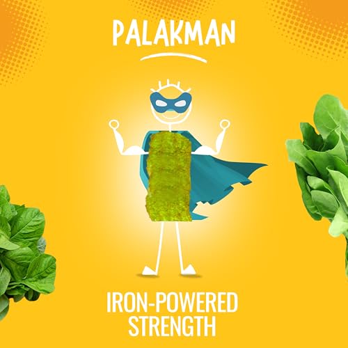 Image of Healthy Master Palak Chips Combo 300g (100g Each) Pack of 3 | Light & Crispy | High Protein Chips | Gluten-Free | No Maida, No Palm Oil | Low-Calorie | Healthy Snacks for Adults & Kids