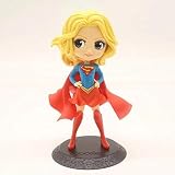 Eamily Figuras de anime estatua figura de papel héroe Catwoman Big Eyes Superwoman Supergirl Figura de acción coleccionable de color claro hecho a mano