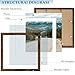 QOTIB Wood 10x10 Picture Frame with 8x8 Mat Deep Brown, Display 8x8 with Mat or 10x10 Without Mat, Wood 10 by 10 Photo Frame, 10 x 10 Frame for Wall Hanging Display, Deep Brown