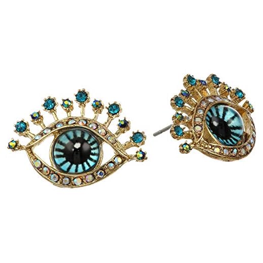 Betsey Johnson Eye Stud Earrings