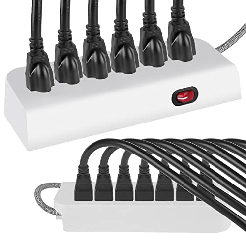 Vseer Ul Listed Sjt 14 Awg Heavy Duty Ac Short Power Extension Cord Cable - Sjt 14/3C Nema 5-15P To Nema 5-15R (15A/125V), Black (1Ft) #TOP5