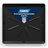 Camco Washing Machine Drain Pan | 31-inches x 35-inches (OD); 29-inches x 33-inches (ID) | Pewter (20788)