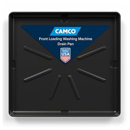 Camco 20788 Low Profile Washing Machine Drain Pan with PVC Fitting