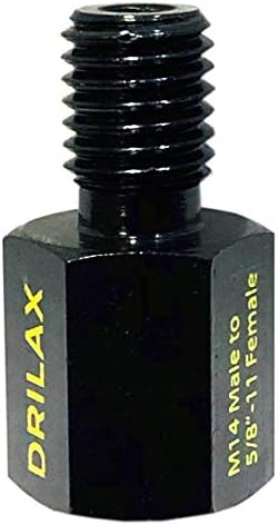 Angle Grinder Attachment M14 Adapter 5/8 inch 11 Female to M14 Male 12,000 RPM Rated Wire Wheel Drill Adaptor Compatible with Dewalt, Makita, Milwaukee, Hitachi, Ryobi Tools