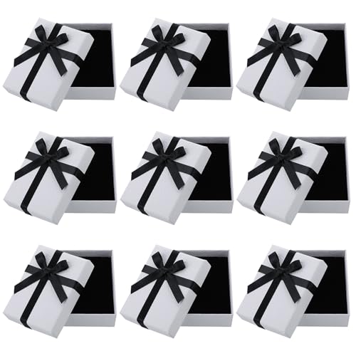 Candcamp 9 Pcs Jewellery Gift Boxes With Ribbon Small Gift Boxes With Lids For Gift Present,Necklace,Bracelet,Ring,Earrings