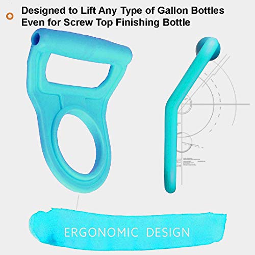 2 Pack Advanced Ergonomic 2Nd Gen 5 Gallon Drinking Water Bottle Handle Bottle Carrier Lifter With Rubberized Anti-Slip Holder #TOP3