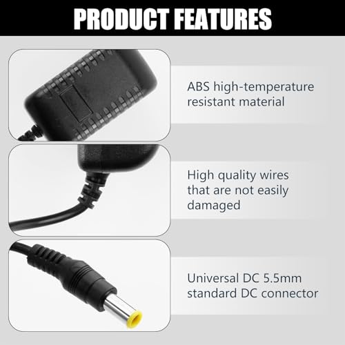 27V 500mA Replacement Charger for Gtech AirRam MK2, K9, AR01, AR02, AR29, AR30, ATF27, ATF29, ATF40, ATF41, DM001 Cordless Vacuum Cleaner, Compatible with Gtech AirRAM Power Supply Adapter - 2m Cable - Image 4