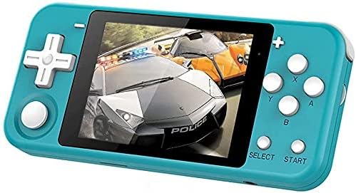 Whatsko Q90 ハンドヘルドゲーム機open Source Linuxシステム 振動モーター 3dジョイスティック シミュレータ互換 ブルー 16gb 最終決算