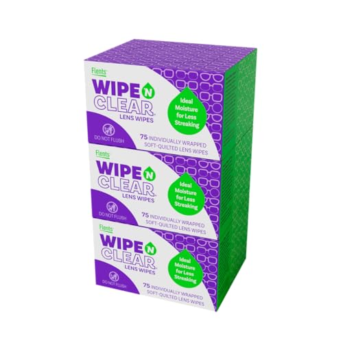 Flents Wipe N Clear Biodegradable Lens Wipes