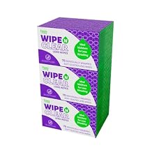 Flents Wipe N Clear Biodegradable Lens Wipes, 225 Count Pre-Moistened Eyeglass Cleaner Wipes for Glasses, Screens, and Lenses, Anti-Streak, Quick Dry, Individually Wrapped