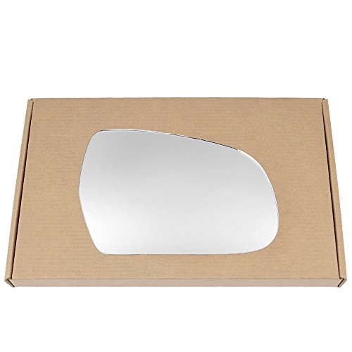 Image of Less4spares Right side wing door mirror glass compatible with Audi A5 2009-2016 STICK-ON (Right Driver Side, Convex - Spherical)