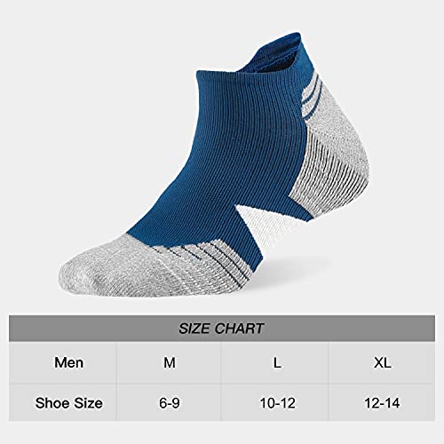 Wander Men's Athletic Running Socks 7 Pairs Thick Cushion Ankle Socks For Men Sport Low Cut Socks 10-12 #TOP1