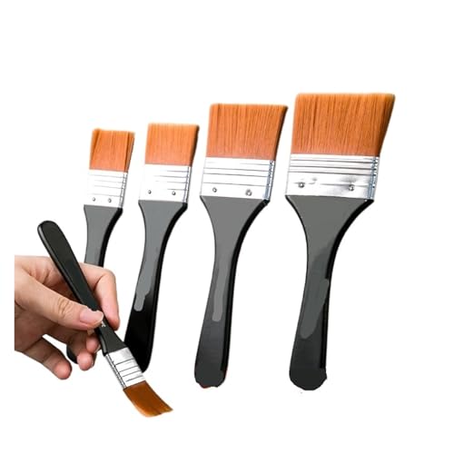 Print Brush 1/2/3/5pcs Memory Nylon Paint Brushes Set For Oil Drawing Watercolor Wooden Painting Brush Tools Art Supplies(4 5 6 7 8cm 5pcs)