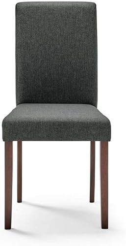 Miniatura 5 de Modway Prosper - Juego de 2 sillas auxiliares tapizadas de tela para comedor, color gris Gris,Azul