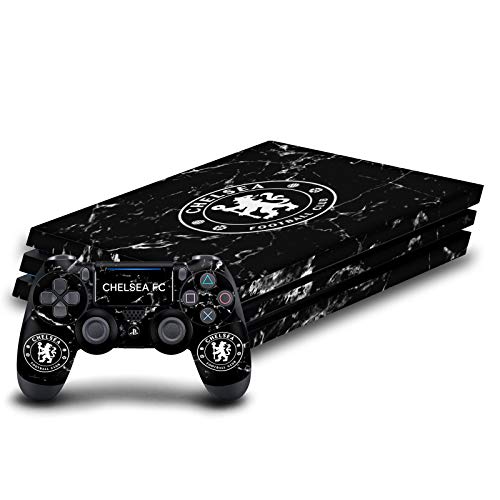 Autocollant PS4 Pro Chelsea FC anti-rayures en vinyle marbre noir