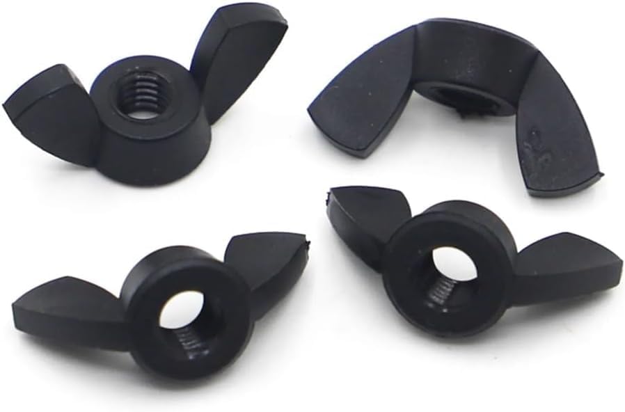 Wing nut, Wing Nuts Black Plastic Nylon Nut Wingnut(M5 5pcs)