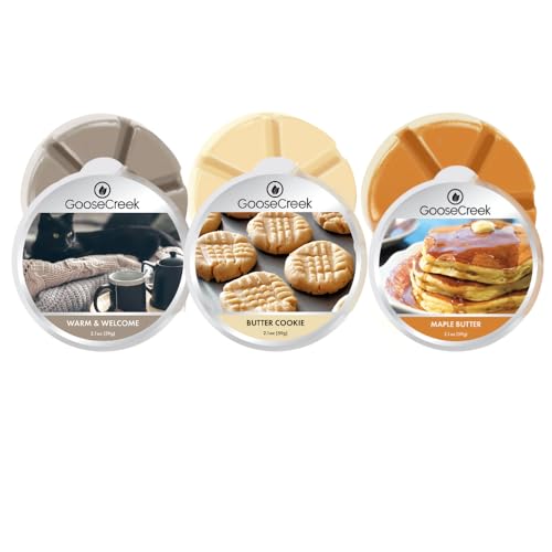 Goose Creek Wax Melt 3-Pack aromas galleta y maple miniatura 2