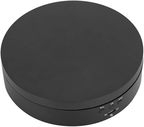 Miniatura 6 de CUYT Producto Pantalla giratoria, 3 engranajes negro RL bidireccional micro USB 5V espejo giratorio soporte de exhibición giratorio 52.9 lbs