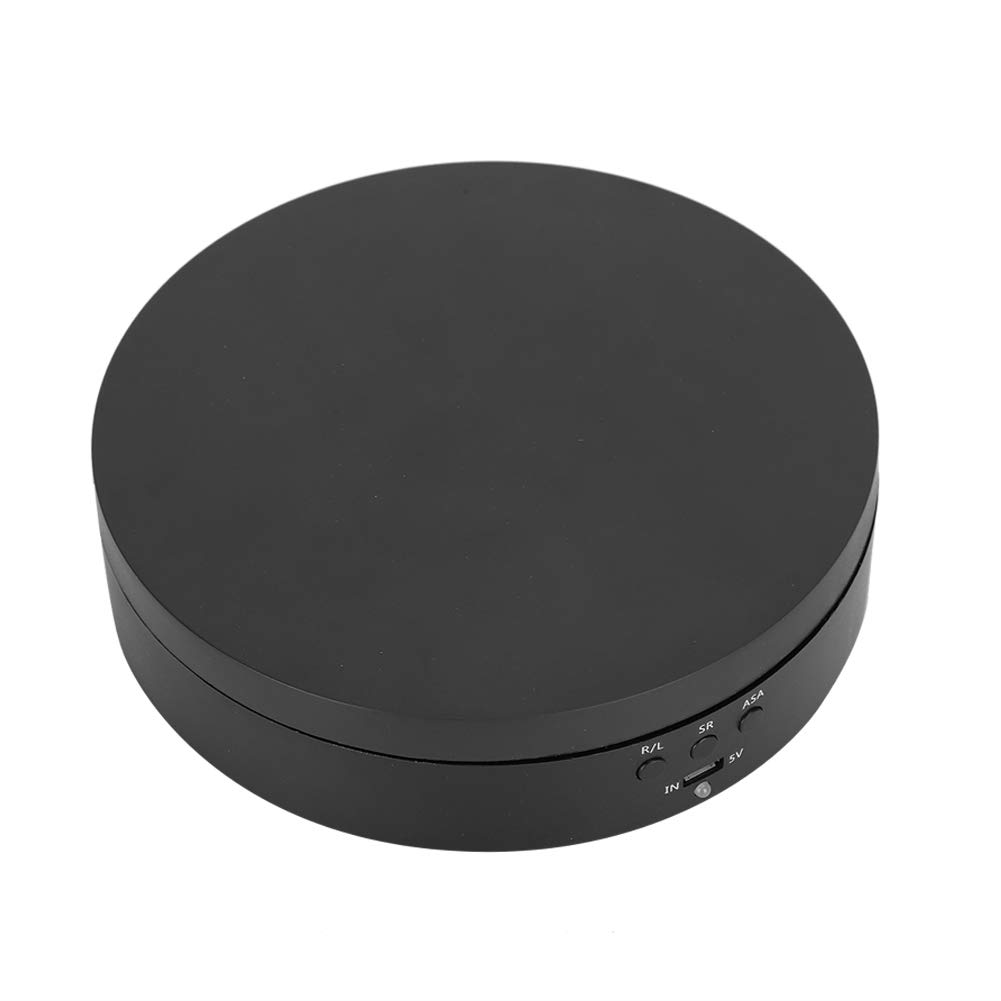 Piattaforma girevole elettrica a 360 gradi, cuscinetto di carico 2-4KG 3 marce Piattaforma girevole girevole bidirezionale Espositore Piattaforma girevole automatica perfetta per telefono gioielli