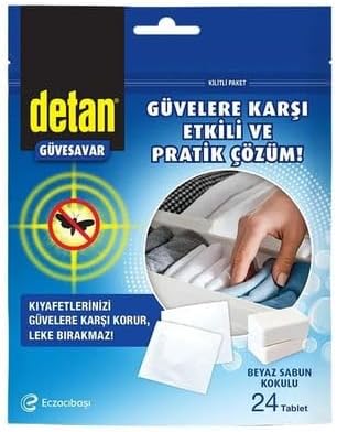 Güvesavar Sachet 24 Adet Beyaz Sabun Kokulu