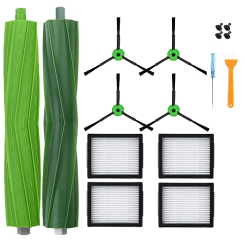 Nicemiya Pack De Accesorios Compatible Con Irobot Roomba E I Serie I7 I3 I4 I6 I8 J5 J7 Y E5 E6 E7, Kit De Recambios Completo. Repuestos De Cepillos Laterales, Filtros, Rodillos Extractores