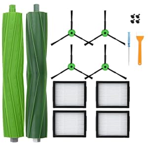 Nicemiya Ersatzteile für iRobot Roomba i7 Saugroboter Zubehör Kompatibel mit i Robot Roomba E & I Serie i7+ i3+ i4+ i6+ i8+ j5+ j7 und Plus-Version E5 E6 E7 (nicht für Combo j7+/j9+)