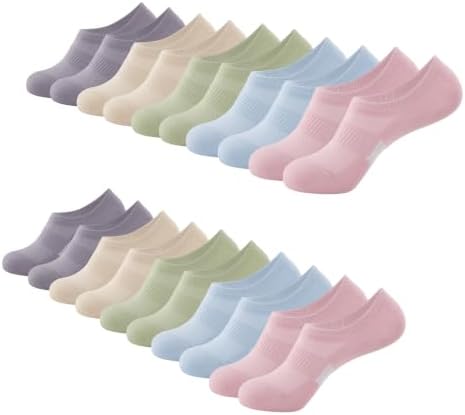 BUDERMMY Sneaker Socken Damen 35-38 39-42, Füßlinge Sneakersocken Laufsocken Kurze Unsichtbar No show Socken