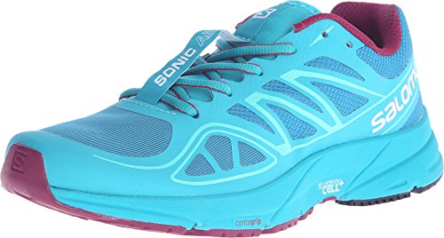 Salomon Women's Sonic AERO W-W, Fog Teal Blue F/Mystic Purple, 9 B US