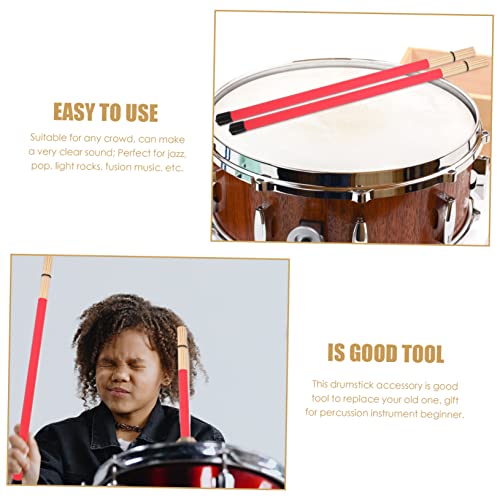 Set profesional de 19 baquetas de bambú para percusión miniatura 5