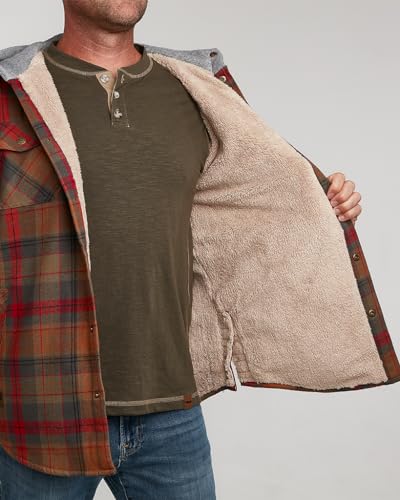 Image of Venado Northwoods Hooded Shirt Jacket - Work Coat for Men