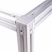 PZRT 4-Pack 3030 Series 3-Way End Corner Bracket Connector, with Screws for Standard 8mm T Slot Aluminum Extrusion Profile