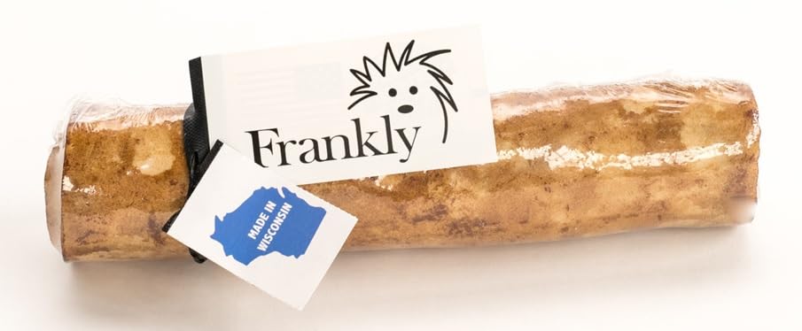 Image of Frankly Original Pet - Peanut Butter Flavored Mega Beef Roll for Dogs - High Protein Collegen Packed - Rawhide Free! - Made in The U.S.A. - 12 inch Roll (8456)