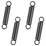 GUNGY Zugfedern mit Haken Klavierdraht Zugfeder Spannfeder 30mm Außendurchmesser 6mm Drahtdurchmesser 1mm Hakenwinkel 180 Grad 2 Runden Maximale Zugkraft 3,4KG 1x6x30mm 10 Stück
