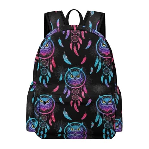 Sac à dos randonnée hibou bohème 3D idéal pour vos week-ends en pleine nature