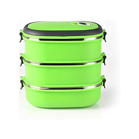 YRXIN Leak Proof Lunch Box Insulated Stainless Steel Bento Lunch Box Cover