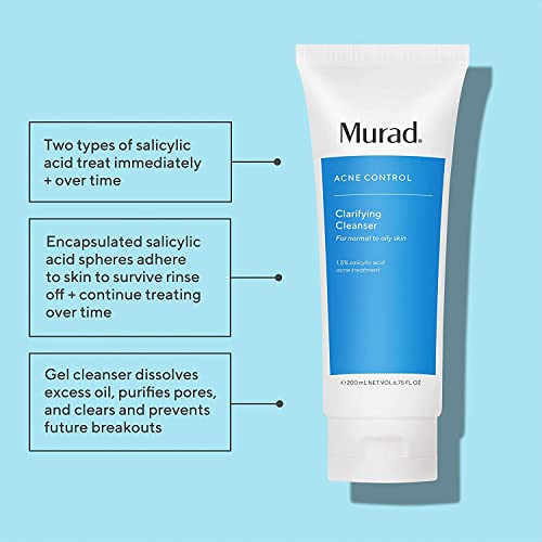 Murad Acne Treatment Bundle With Acne Clarifying Treatment, 1.7 Fl Oz And Clarifying Cleanser With Salicylic Acid - Gentle Exfoliating Facial Cleanser (6.75 Oz) #TOP1