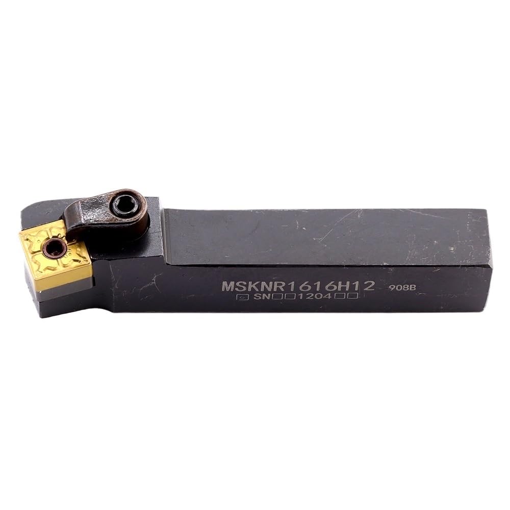Porte-outils de tournage en carbure indexable MSKNR1616 MSKNR2020 MSKNR2525 MSKNL2020K12 Outil de tournage externe pour insert en carbure SNMG (MSKNR2525M12) (MSKNL2525M12)