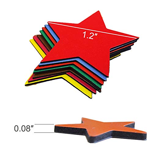 Refrigerator Magnets 35-Pack Star Fridge Magnets Cute Colorful Functional Magnets For Office, Kitchen, Refrigerator, Whiteboard Magnet Set #TOP2