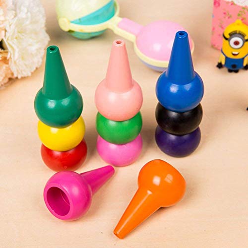 Image of ArtBee Finger Crayons For Toddlers,12 Colors Finger Paint Palm Grip Crayons,Multicolor